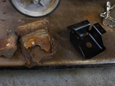 1980 Rear body mount cup replacement